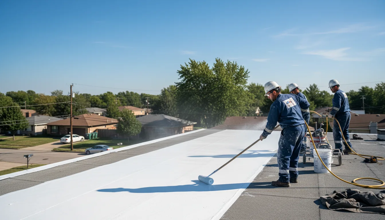 Commercial roof coating in Lawndale, NC near me